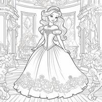 princesse coloriage photo