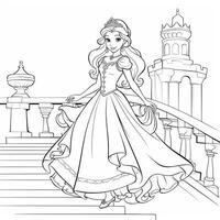 princesse coloriage photo