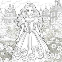 princesse coloriage photo