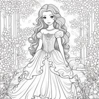 princesse coloriage photo