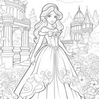 princesse coloriage photo