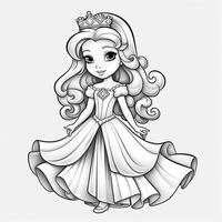 princesse coloriage photo