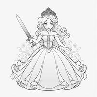 princesse coloriage photo