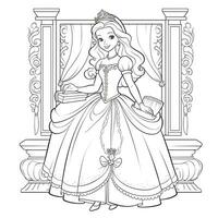 princesse coloriage photo