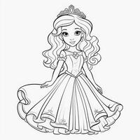 princesse coloriage photo