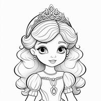 princesse coloriage photo