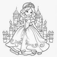 princesse coloriage photo