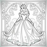 princesse coloriage photo