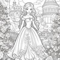 princesse coloriage photo