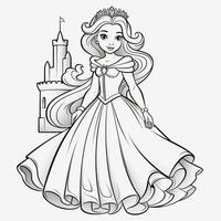 princesse coloriage photo