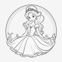 princesse coloriage photo