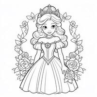 princesse coloriage photo