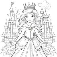 princesse coloriage photo