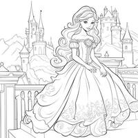 princesse coloriage photo