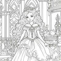 princesse coloriage photo