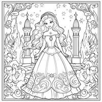 princesse coloriage photo