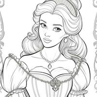 princesse coloriage photo