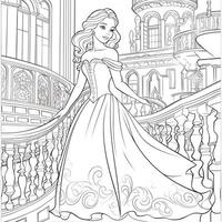 princesse coloriage photo