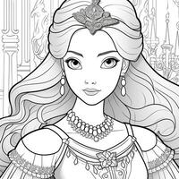 princesse coloriage photo