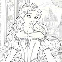 princesse coloriage photo