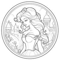 princesse coloriage photo