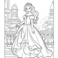 princesse coloriage photo