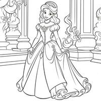 princesse coloriage photo