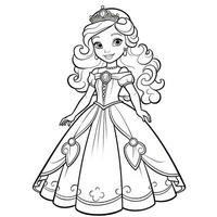 princesse coloriage photo