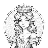 princesse coloriage photo