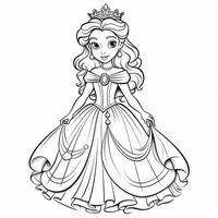 princesse coloriage photo