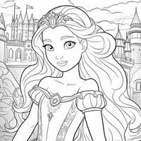 princesse coloriage photo