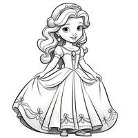 princesse coloriage photo