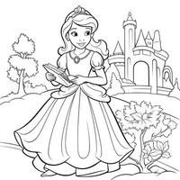 princesse coloriage photo