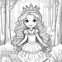 princesse coloriage photo