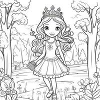 princesse coloriage photo