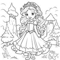 princesse coloriage photo