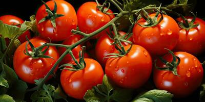 ai généré. ai génératif. beaucoup rouge Frais tomates des légumes agriculture. graphique art photo