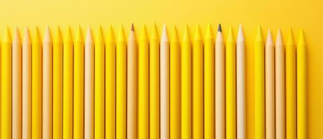 Jaune des crayons Contexte photo