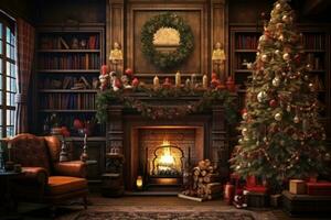 la magie Noël hiver maison photo