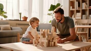 enfant pièces avec blocs photo