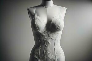 sensuel lingerie sur une mannequin. ai génératif photo