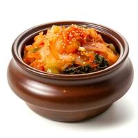 Kimchi coréen fermenté légume plat génératif ai photo