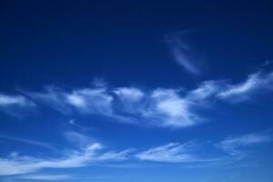 ciel bleu avec des nuages blancs photo