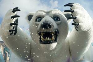 le carnaval de viareggio, le blanc ours photo