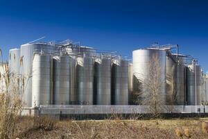 séries de industriel silos photo