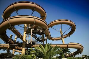 le attraction de le anaconda à le l'eau parc photo