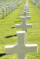 le blanc des croix de le guerre cimetière dans Florence photo