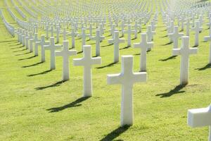 le blanc des croix de le guerre cimetière dans Florence photo