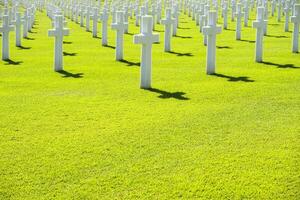 le blanc des croix de le guerre cimetière dans Florence photo