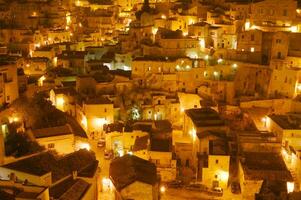 ancien village de le sassi de matera Italie photo